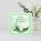 Petits pois doux Invitations de douche pour bébé ( (Debout devant)
