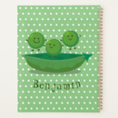 Petits pois sauteurs en pod dessin animé illustrat (Dos)