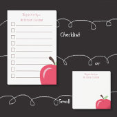 Petits Post-It Prof Partie Pomme Rouge