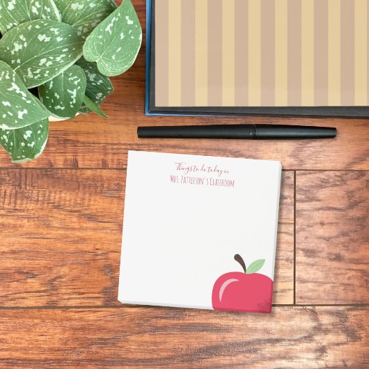 Petits Post-It Prof Partie Pomme Rouge