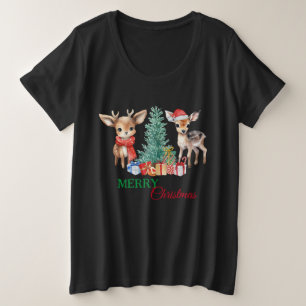 Petits rennes Fawn Père Noël Joyeux Noël