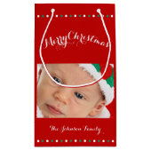 Petits sacs cadeaux de Noël personnalisés Red Joye (Dos)
