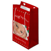 Petits sacs cadeaux de Noël personnalisés Red Joye (Devant Angle)