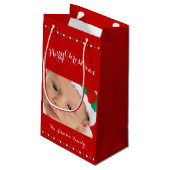 Petits sacs cadeaux de Noël personnalisés Red Joye (Dos Angle)