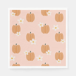 Petits serviettes en papier Citrouille