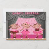 Petits singes Danse Contre Invitations (Devant)