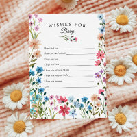 Petits souhaits Fleurs sauvages pour la carte Keep