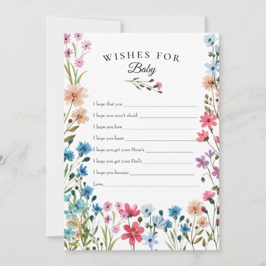 Petits souhaits Fleurs sauvages pour la carte Keep (Devant)