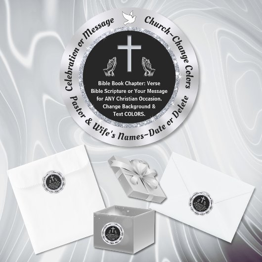 Petits Stickers BIBLE VERSE, CHANGER DE COULEURS,