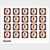 Petits Stickers Hen Brown (Feuille)