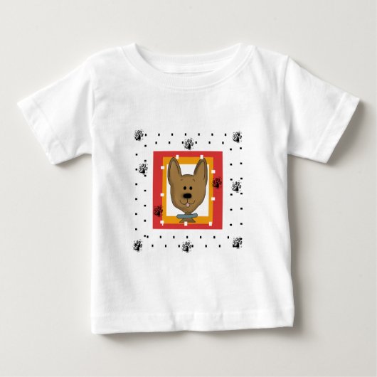 Petits T-shirts et cadeaux Doggie Brown (Devant)