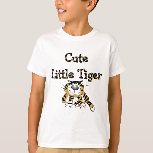 Petits T-shirts et cadeaux mignons de tigre (Devant)