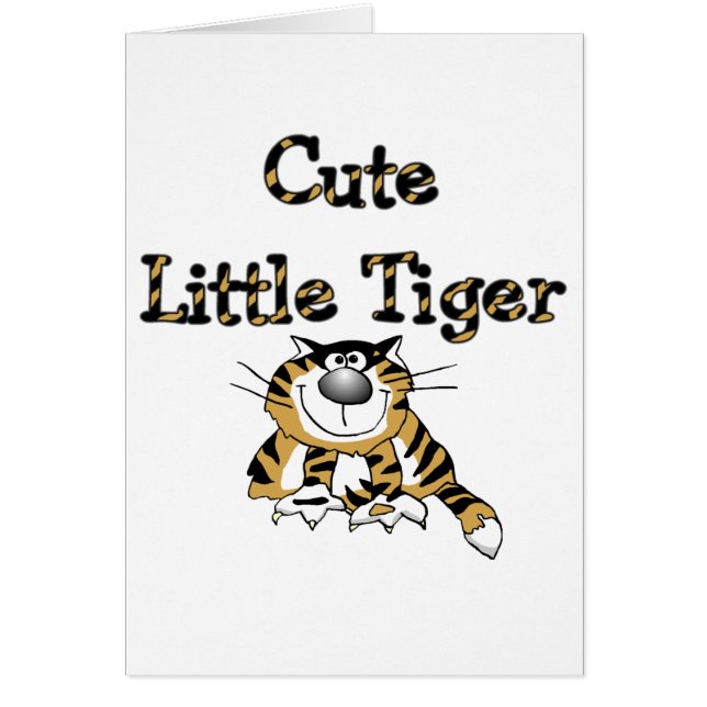 Petits T-shirts et cadeaux mignons de tigre (Devant)