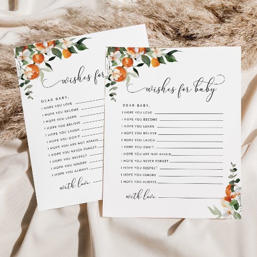 Petits voeux pour la carte bébé