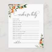 Petits voeux pour la carte bébé (Devant)