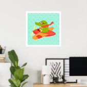 Petits Voyageurs : affiche de crocodile volant (Bureau à domicile)
