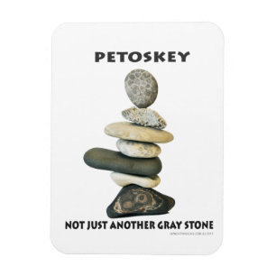 Petoskey - Niet alleen een andere grijze Stone Mag Magneet