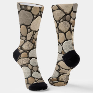 Petoskey Stone Abstract Sokken