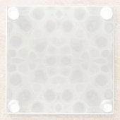 Petoskey Stone Glazen Onderzetter (Achterkant)