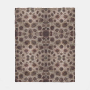 Petoskey Stones Staatsteen Michigan Fleece Deken