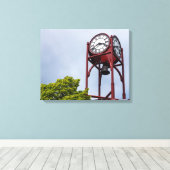 Petosky Tower Clock Canvas Afdruk (Insitu (Houten vloer))