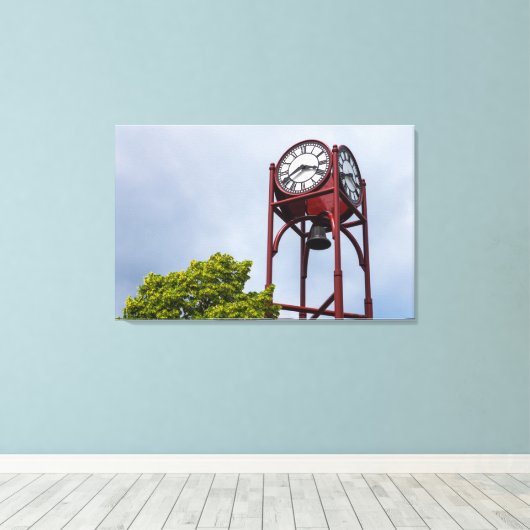 Petosky Tower Clock Canvas Afdruk (Insitu (Houten vloer))