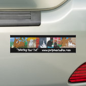 PetPaw Studios Commission Painting Bumpersticker (Op auto)