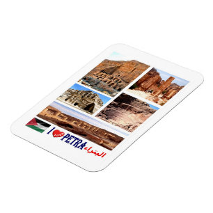 Petra - Jordan - I Love - Magnet Magneet