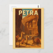  Petra Jordan Reizen Briefkaart (Voorkant / Achterkant)