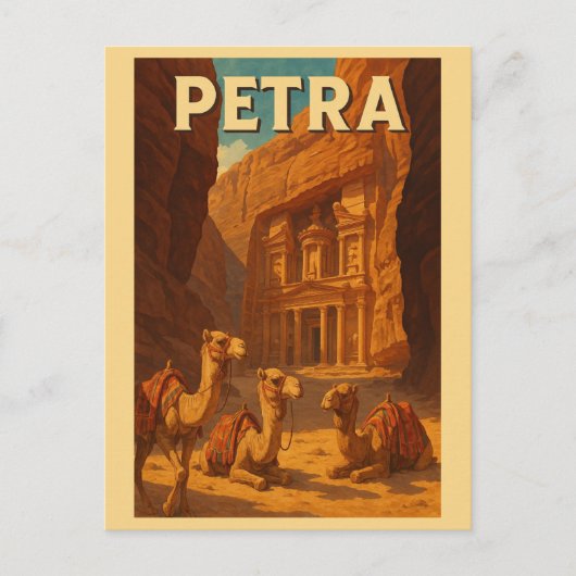  Petra Jordan Reizen Briefkaart (Voorkant)