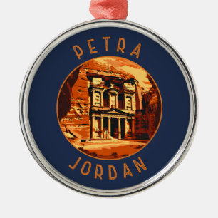 Petra Jordan Retro verontruste cirkel Metalen Ornament