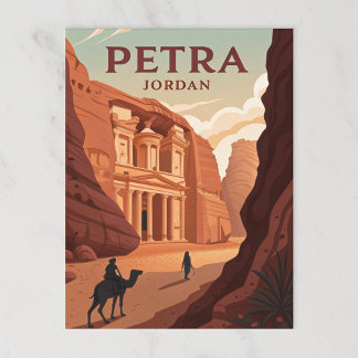 Petra, Jordanië Briefkaart