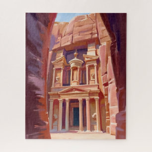 Petra Jordanië Reis Schilderkunst Legpuzzel