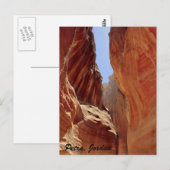 Petra, Jordanië, slot canyon Briefkaart (Voorkant / Achterkant)
