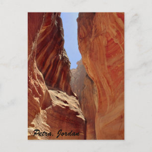 Petra, Jordanië, slot canyon Briefkaart