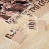 Petra: Roos Red City Legpuzzel (Zijkant)