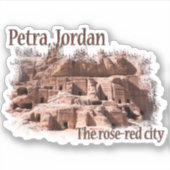 Petra: Roos Red City Sticker (Voorkant)