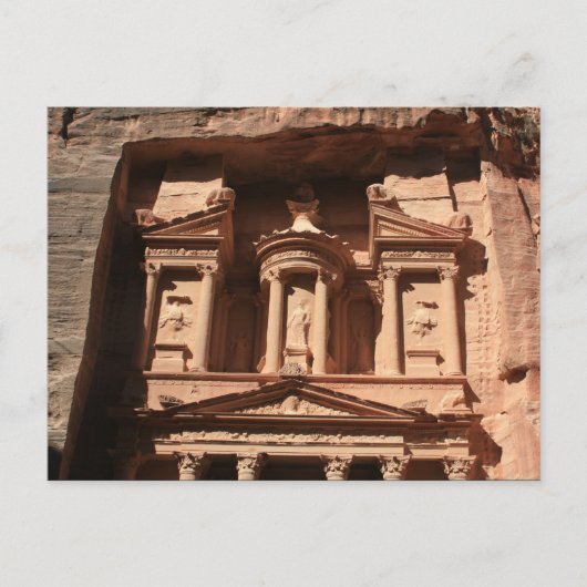 petra treasury rock briefkaart (Voorkant)