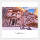 Petra Treasury Vierkante Sticker (Voorkant)