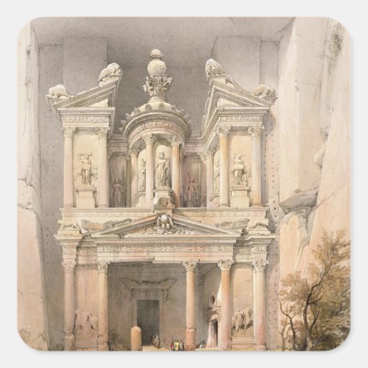 Petra Vierkante Sticker (Voorkant)