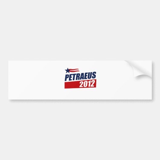 PETRAEUS 2012 BUMPERSTICKER (Voorkant)