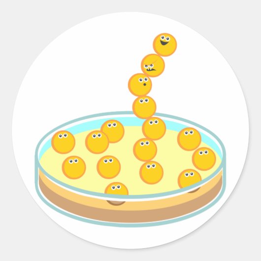 Petri Dish Tower Ronde Sticker (Voorkant)