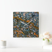 Petrified Dinosaur Bone Vierkante Klok (Huis)