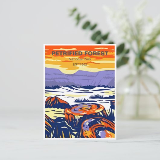 Petrified Forest National Park Arizona Briefkaart (Staand voorkant)