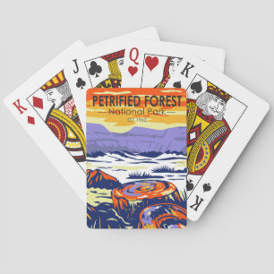 Petrified Forest National Park Arizona Pokerkaarten