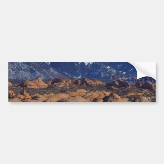 Petrified Sand Dunes in Arches National Park Bumpersticker (Voorkant)