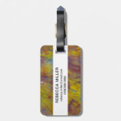 Petrified Wood Bagagelabel (Achterkant verticaal)