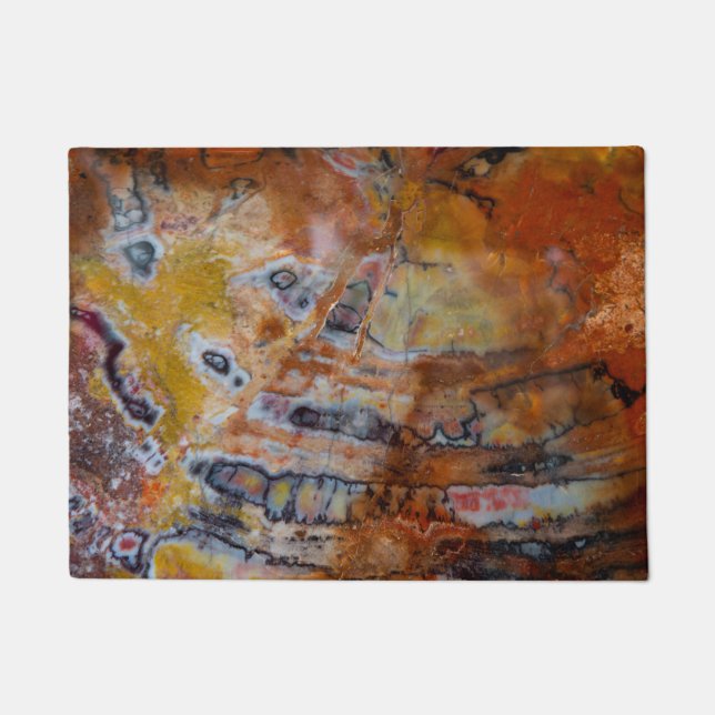 Petrified Wood Brown Deurmat (Voorkant)