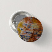 Petrified Wood Brown Ronde Button 3,2 Cm (Voorkant /achterkant)