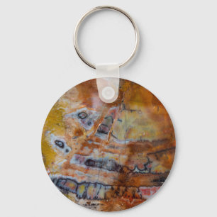 Petrified Wood Brown Sleutelhanger